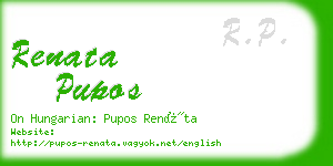 renata pupos business card